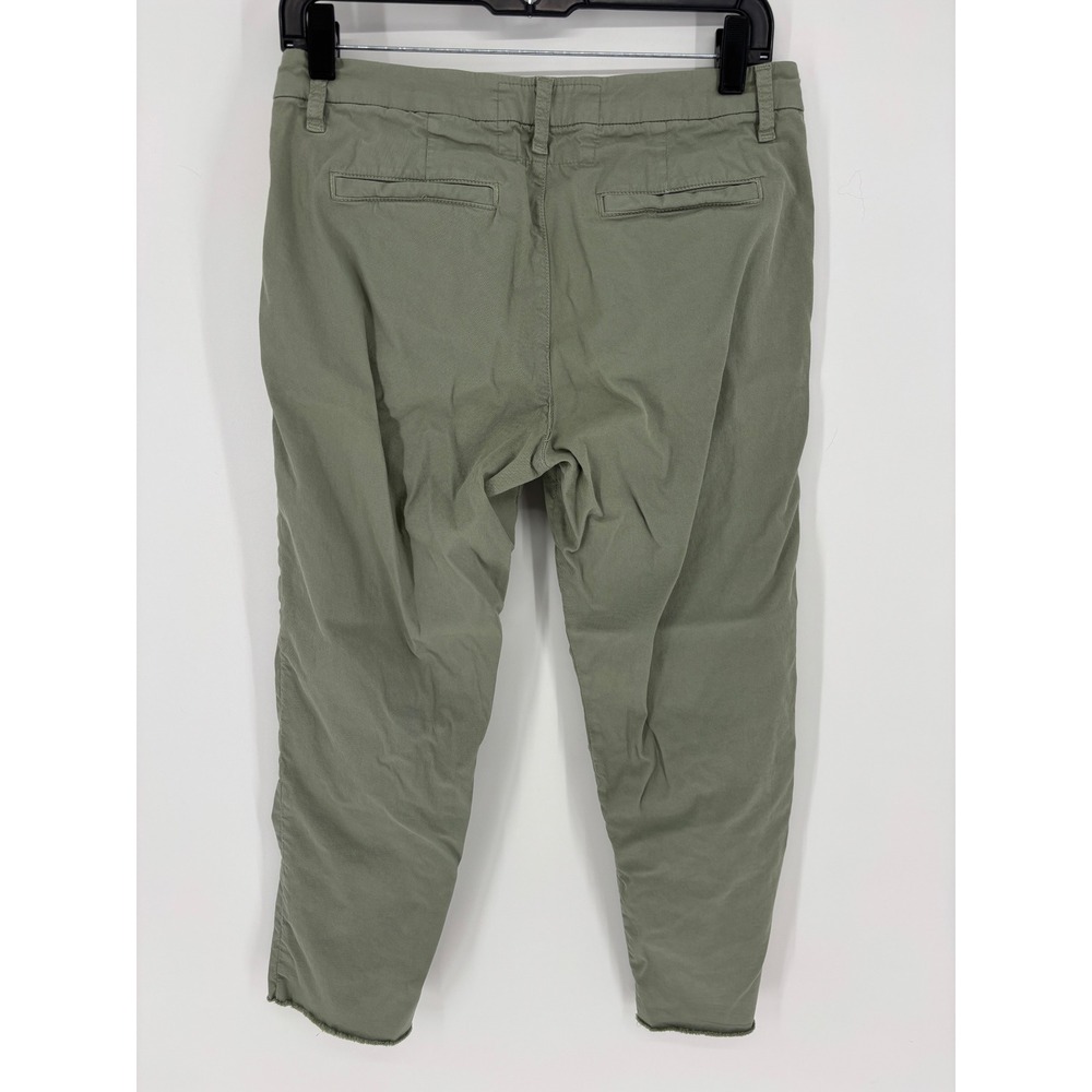 Frank & Eileen Wicklow Italian Chino Pants Sage Green Women Size 4 Crop Raw Hem - Picture 9 of 14